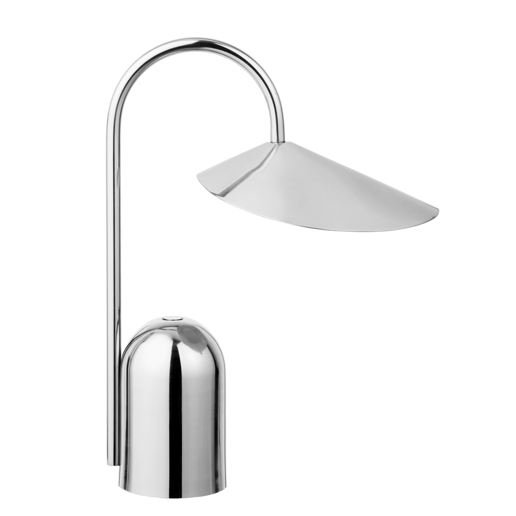 Ferm Living Lighting Stainless Steel Arum Portable Lamp