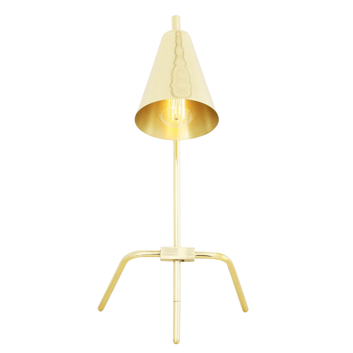 Mullan Lighting Lighting Astana Industrial Adjustable Brass Table Lamp