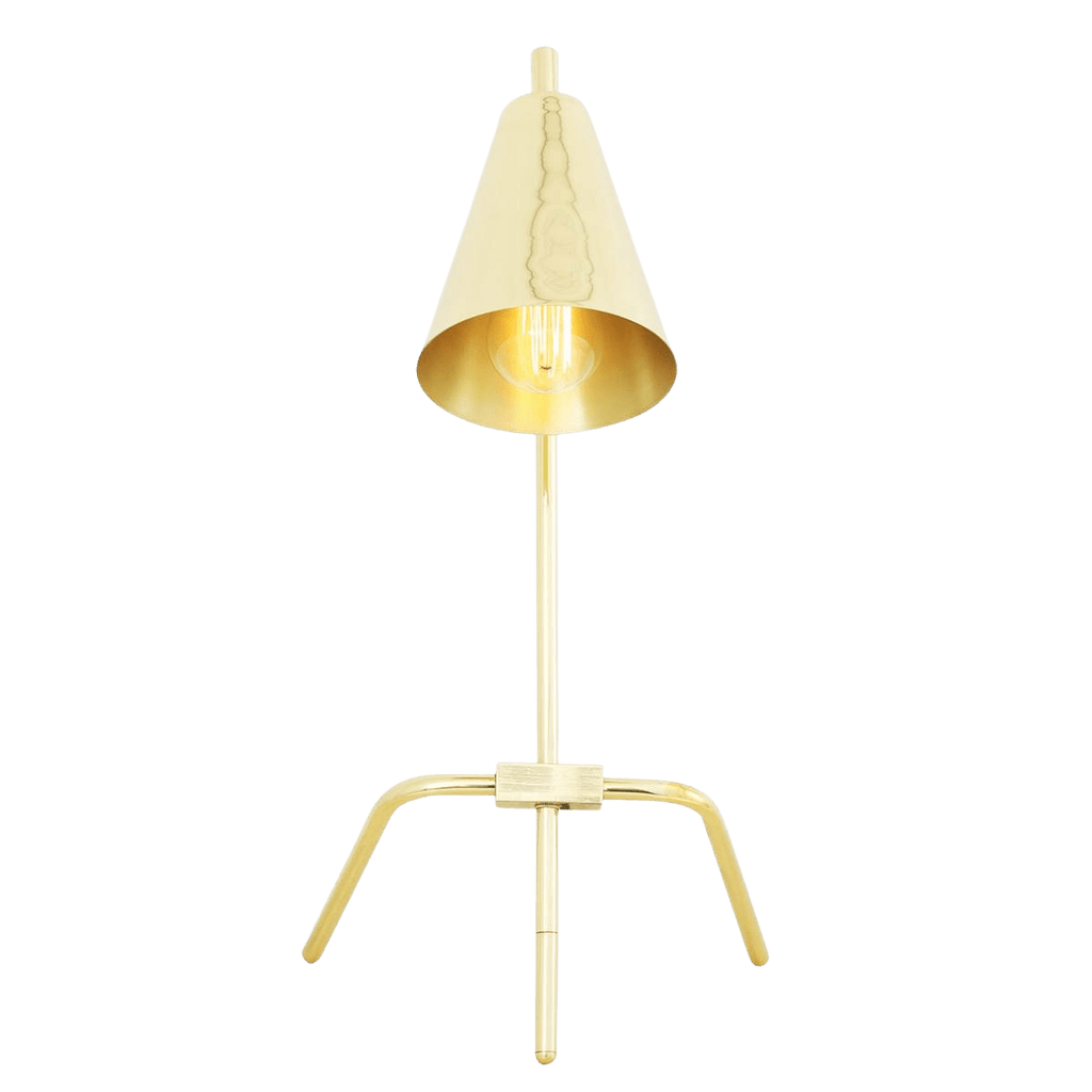 Mullan Lighting Lighting Astana Industrial Adjustable Brass Table Lamp