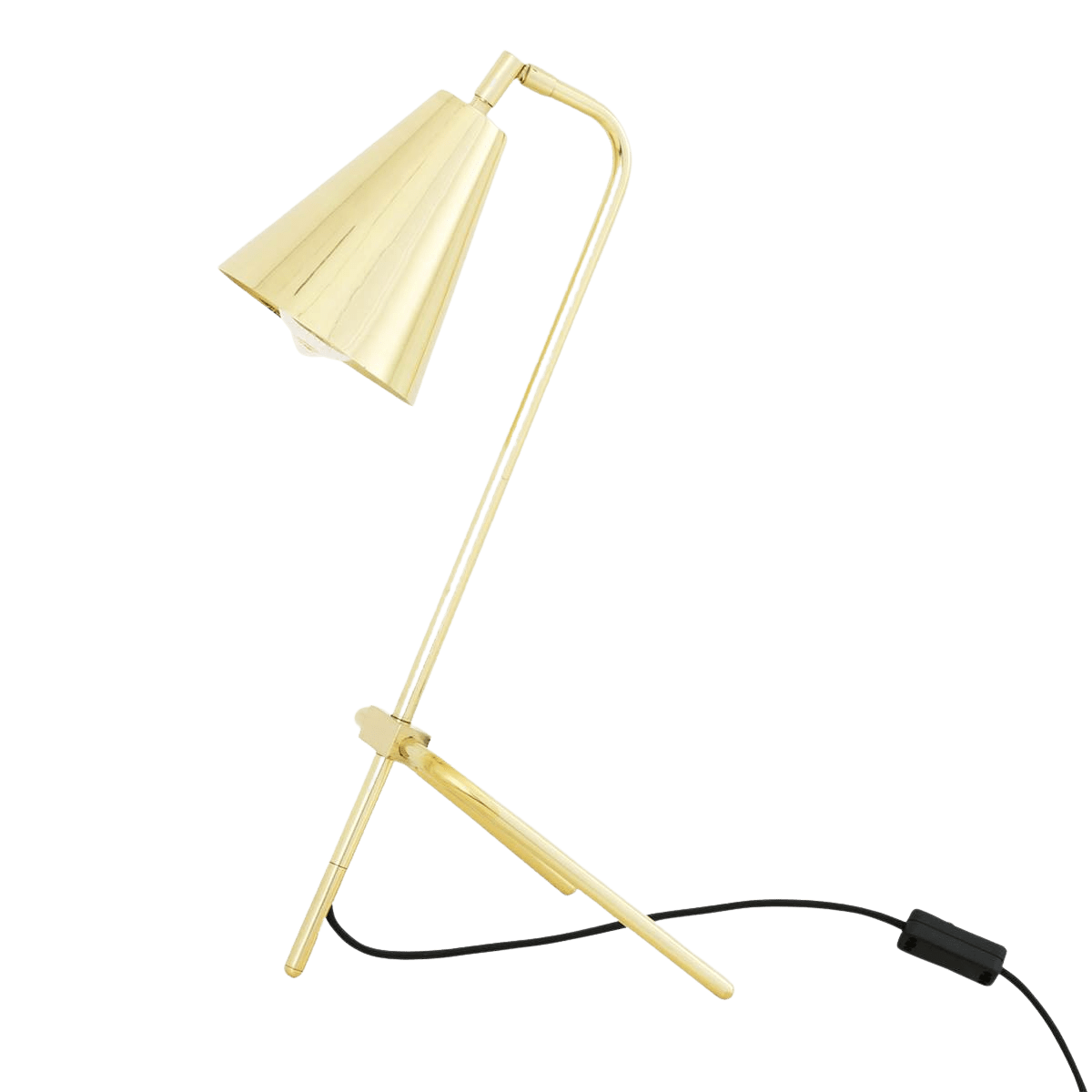 Mullan Lighting Lighting Astana Industrial Adjustable Brass Table Lamp