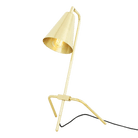 Mullan Lighting Lighting Polished Brass Astana Industrial Adjustable Brass Table Lamp
