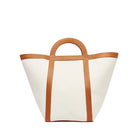 Mesch Bag Atuel Canvas Leather Tote, Caramel