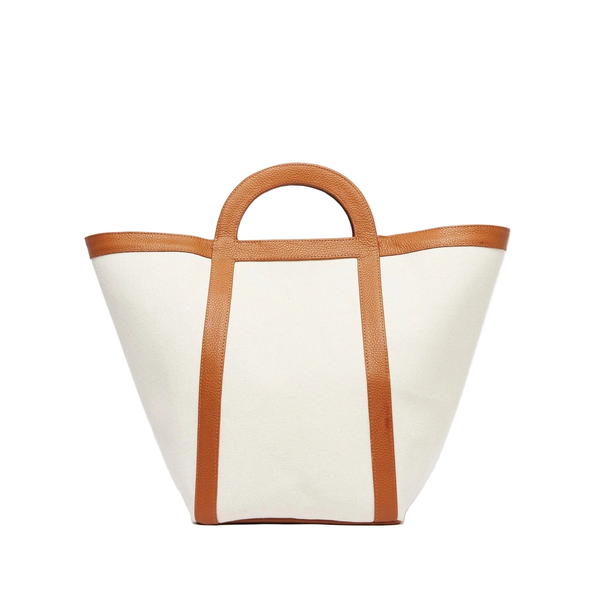 Mesch Bag Atuel Canvas Leather Tote, Caramel