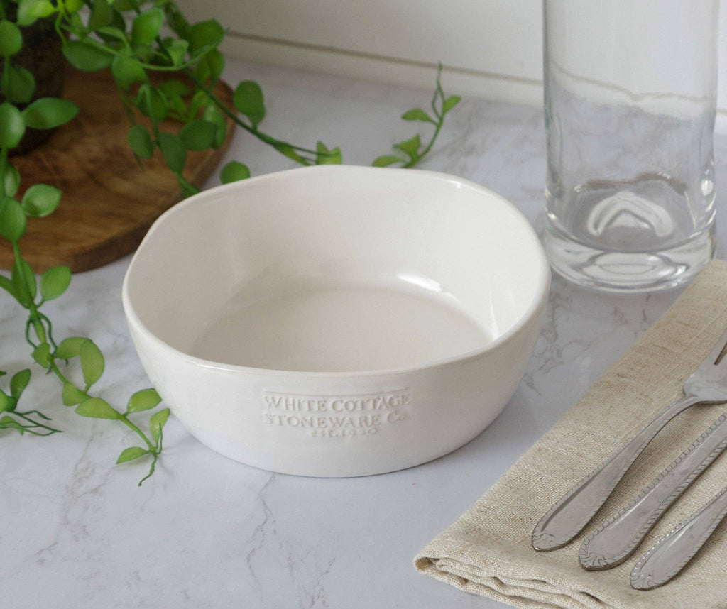 Audrey's Audrey's - White Cottage Ceramic Single Serve Bowl (PK/4)