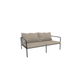 HOUE SHOP Black Frame + Beige Fabric Avon Outdoor Lounge Sofa