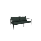 HOUE SHOP Black Frame + Dark Green Fabric Avon Outdoor Lounge Sofa
