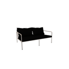 HOUE SHOP White Frame + Black Fabric Avon Outdoor Lounge Sofa