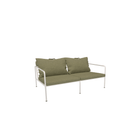 HOUE SHOP White Frame + Light Green Fabric Avon Outdoor Lounge Sofa