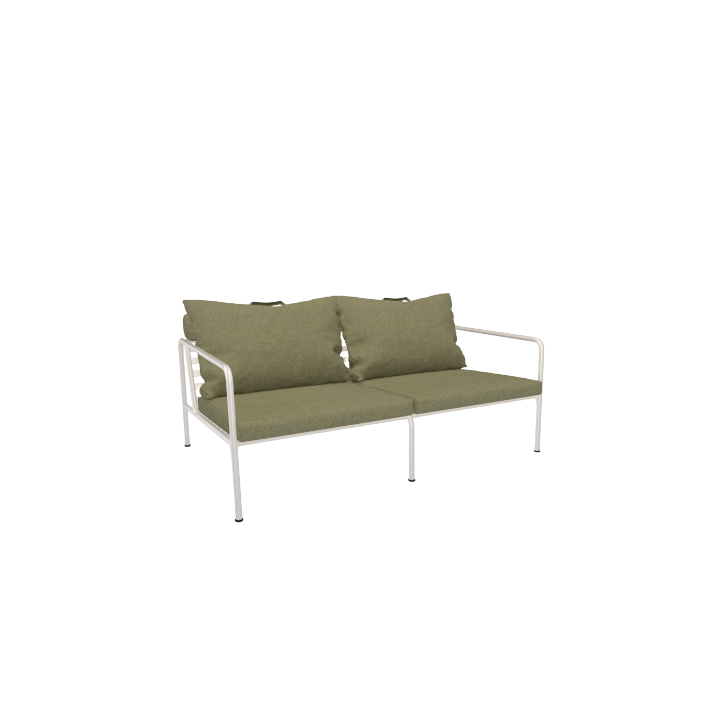 HOUE SHOP White Frame + Light Green Fabric Avon Outdoor Lounge Sofa
