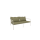 HOUE SHOP White Frame + Light Green Fabric Avon Outdoor Lounge Sofa
