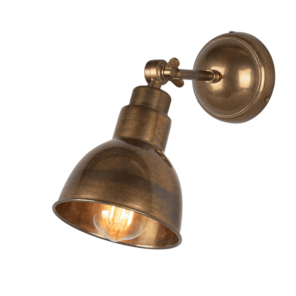 Mullan Lighting Lighting Antique Brass Baku Vintage Adjustable Wall Sconce