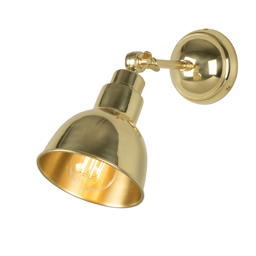 Mullan Lighting Lighting Polished Brass Baku Vintage Adjustable Wall Sconce