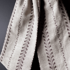 Luxe B Co SHOP Beige Striped Bow Ornament