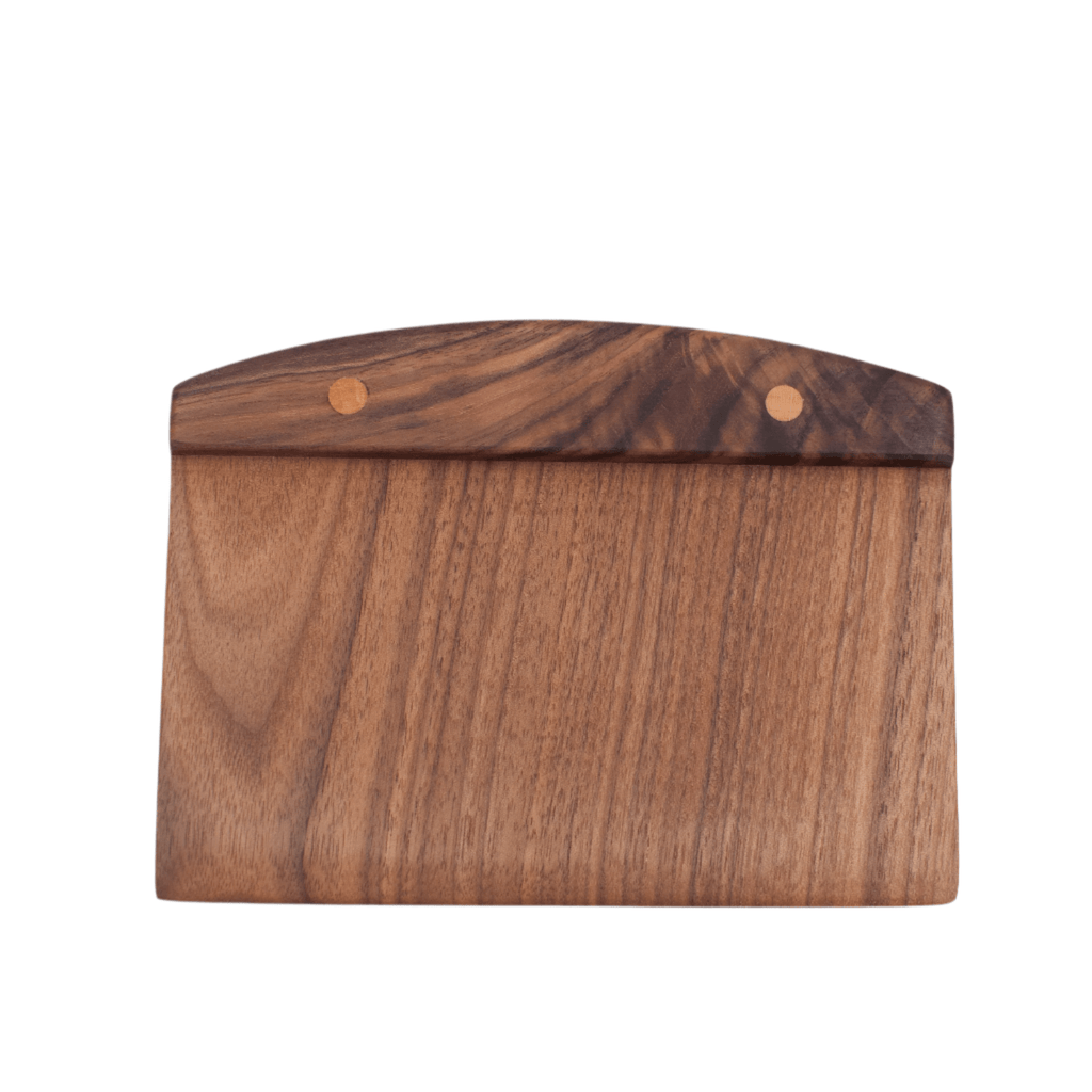 JBrody & Co. Kitchen Tools & Utensils Bench Scraper, Walnut Wood