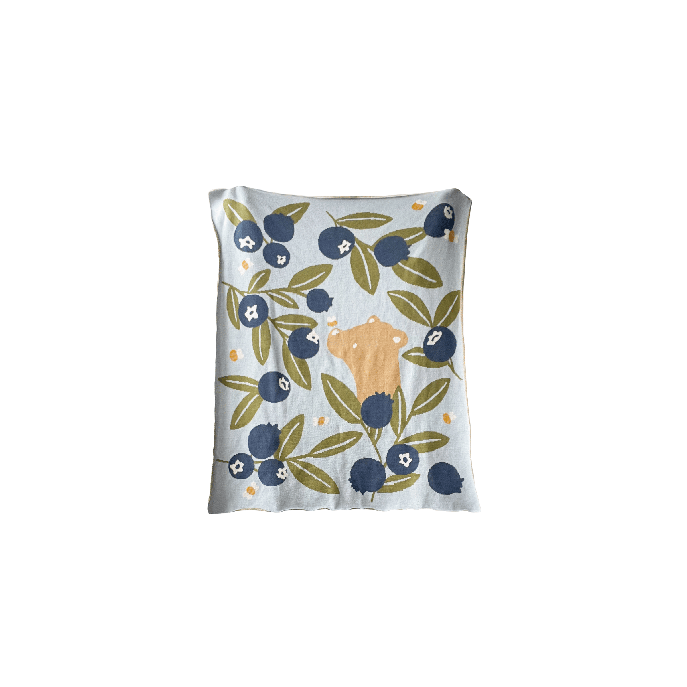 The Blueberry Hill SHOP Blueberry Bear Baby Blanket