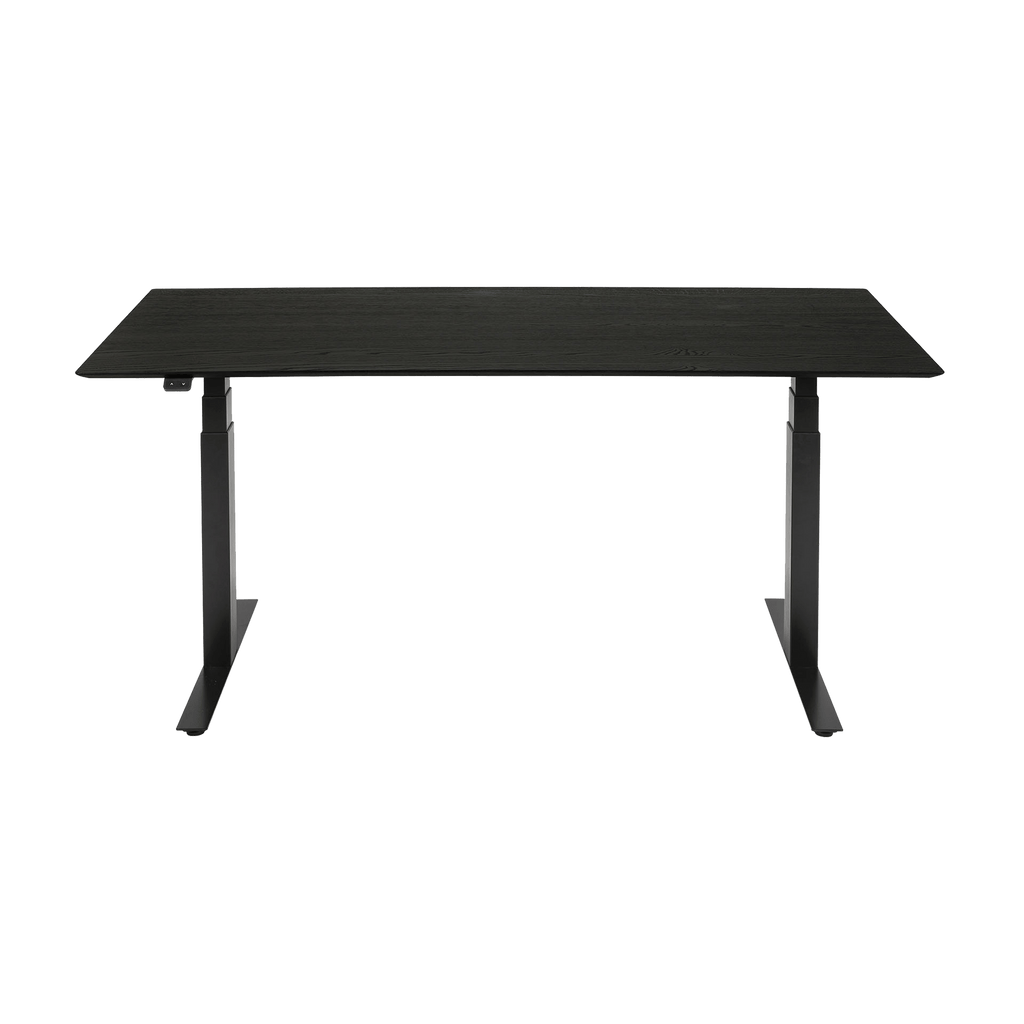 Ethnicraft Furniture 55.5" x 28" / Black Oak / Black Bok Adjustable Desk
