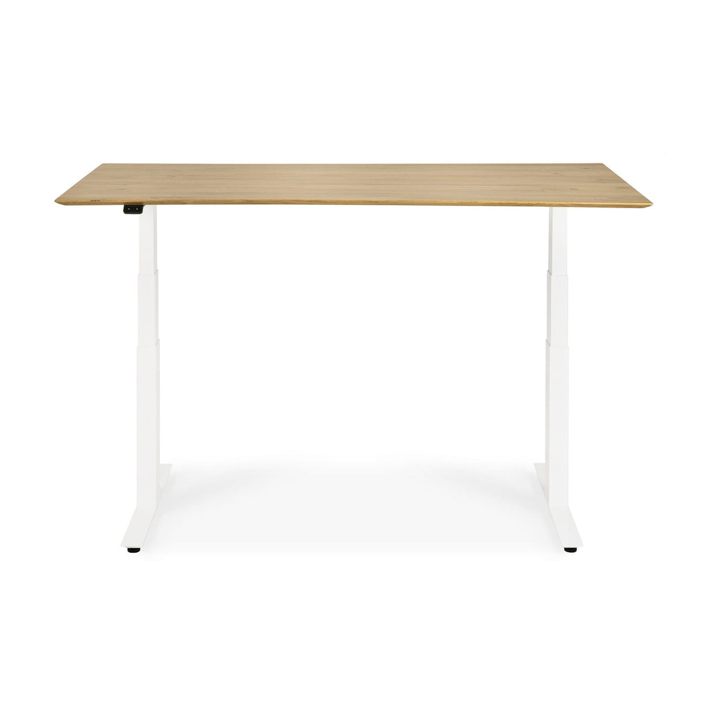 Ethnicraft Furniture 55.5" x 28" / Oak / White Bok Adjustable Desk