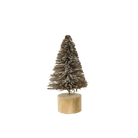 HomArt Holiday Small Bottle Brush Tree with Glitter, Small