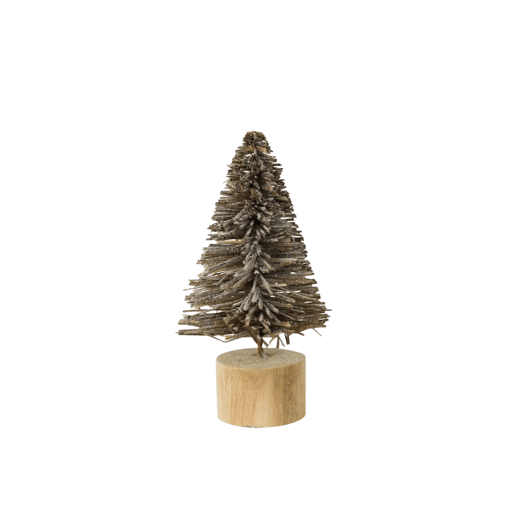HomArt Holiday Small Bottle Brush Tree with Glitter, Small