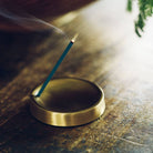 Fog Linen Work SHOP Brass Incense Stand Round