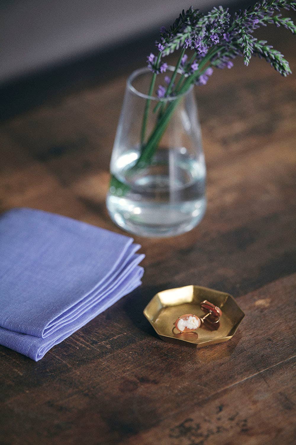 Fog Linen Work Decorative Trays Brass Octagon Plate