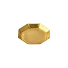 Fog Linen Work Decorative Trays Medium Brass Octagon Plate