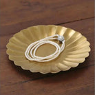 Fog Linen Work Decorative Trays Brass Petal Tray
