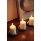 Fog Linen Work Decorative Trays Brass Round Plate