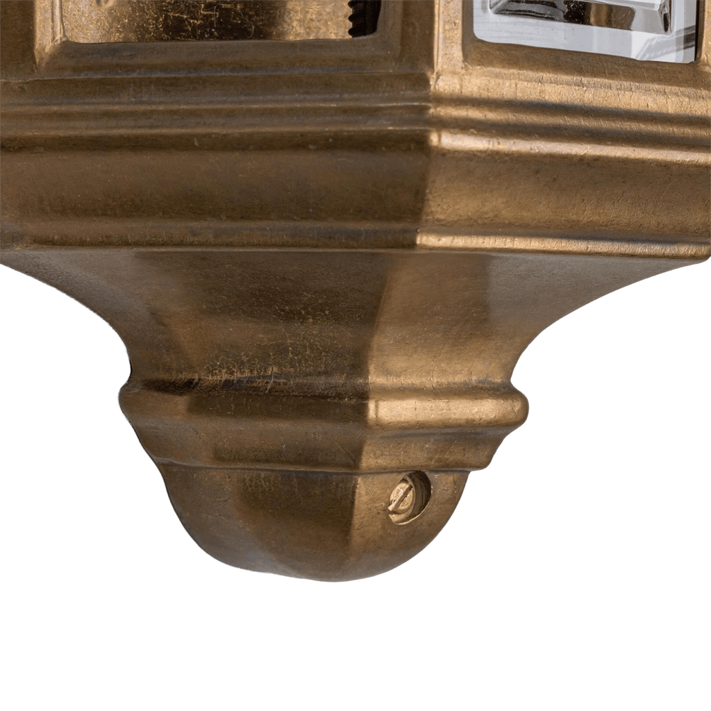 Mullan Lighting Lighting Brent Traditional Antique Brass Outdoor Wall Sconce