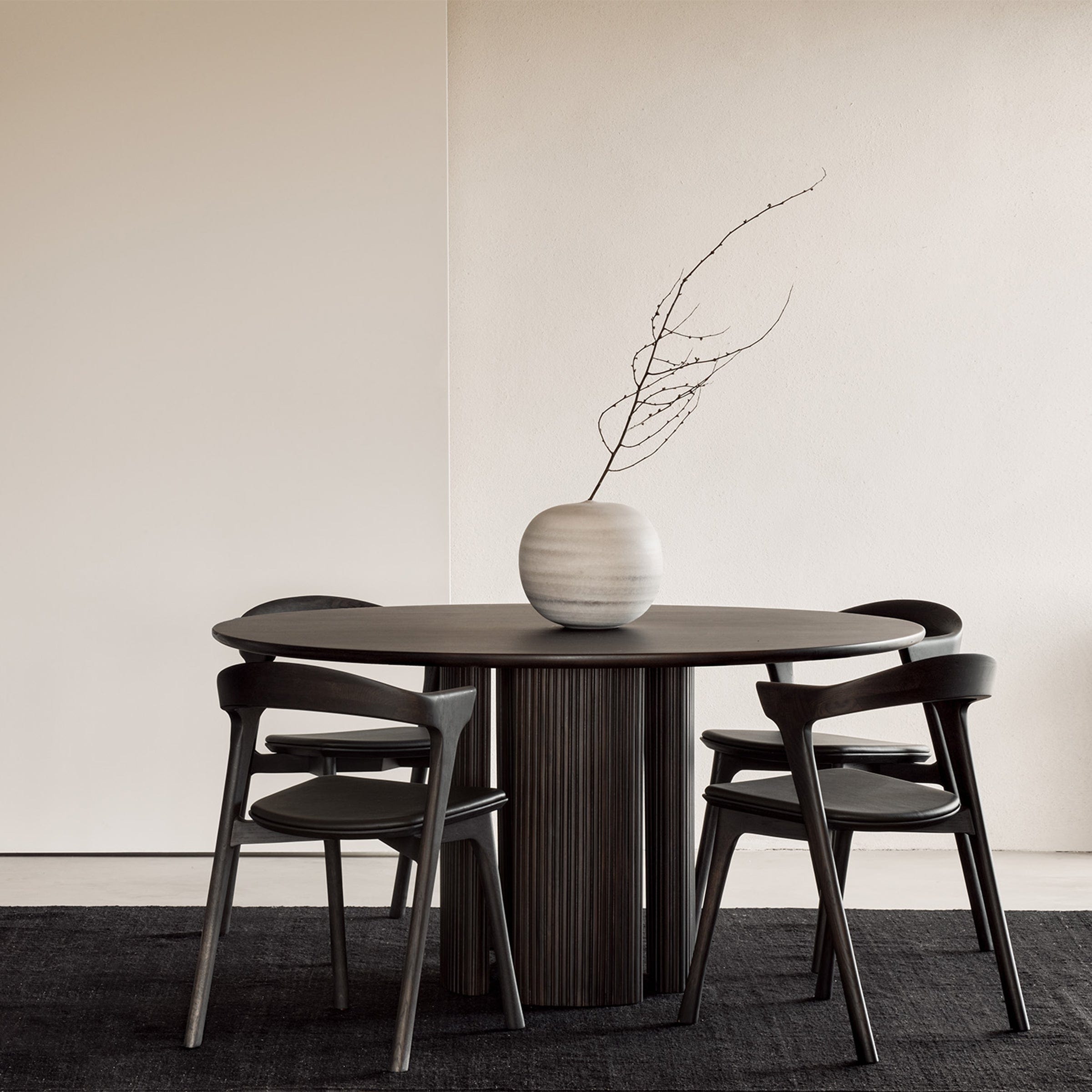Ethnicraft Furniture Brown Oak Bok Chair