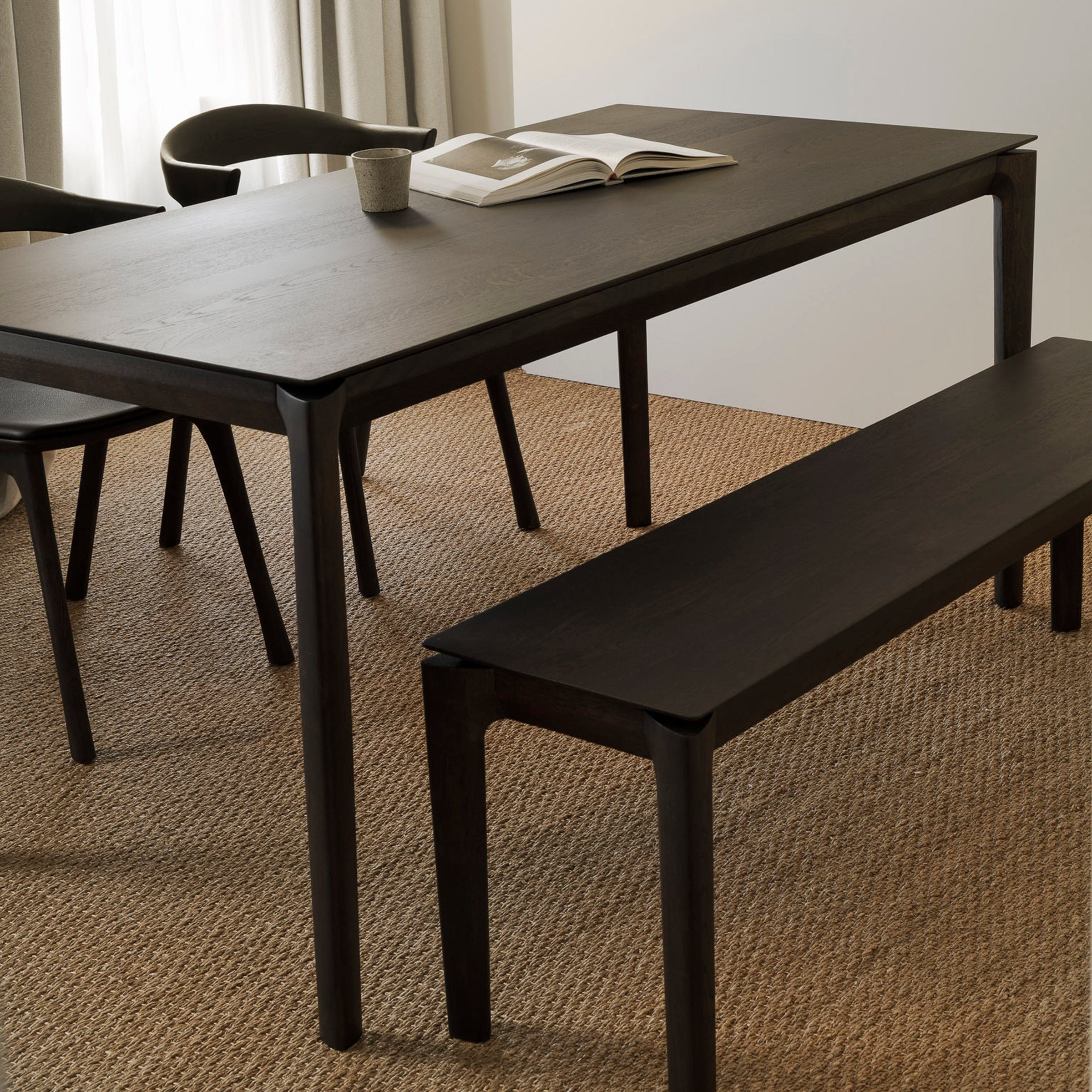Ethnicraft Furniture Brown Oak Bok Dining Table