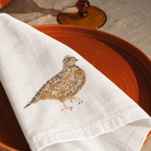 French Graffiti SHOP Brown Quail Linen Guest Towel