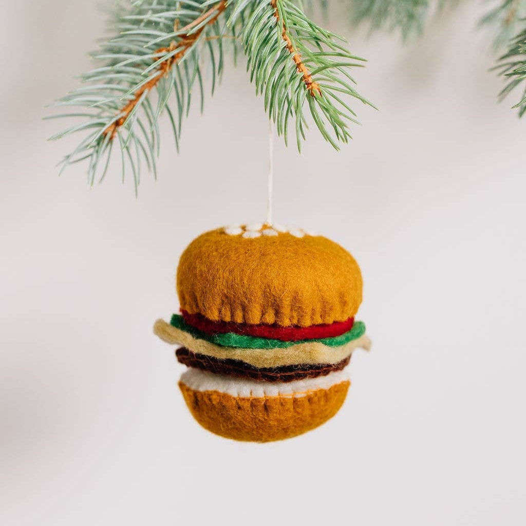 Nivas Holiday Ornaments Burger Felt Ornament