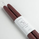 Mo&Co Home Candle Burgundy Beeswax Dipped Taper Candles