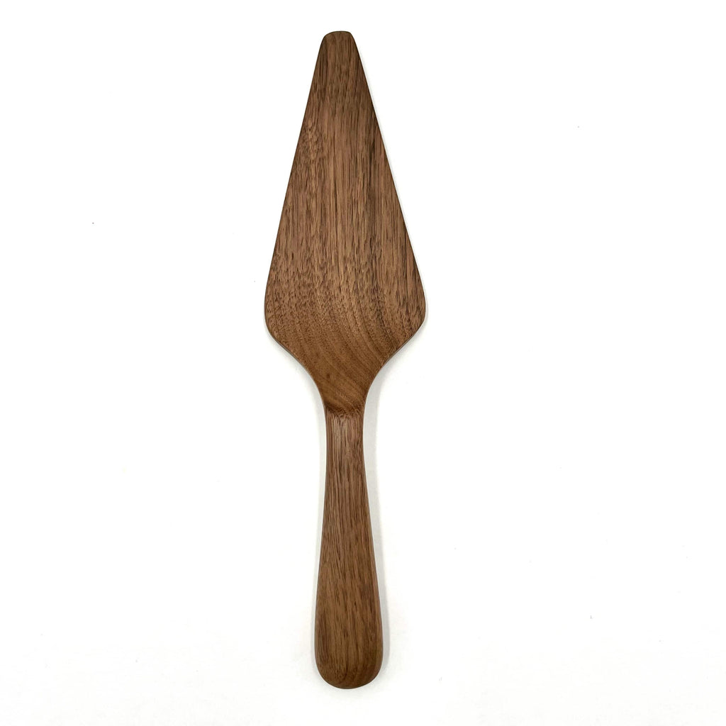 JBrody & Co. Kitchen Tools & Utensils Cake Server Set, Walnut Wood