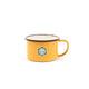 Crow Canyon Home Camp Wandawega x CCH Enamelware Soup Mug: Forest Green and Cream with Black Rim