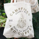 Cotton Creations SHOP Olive Green Campfires + Coffee Tote