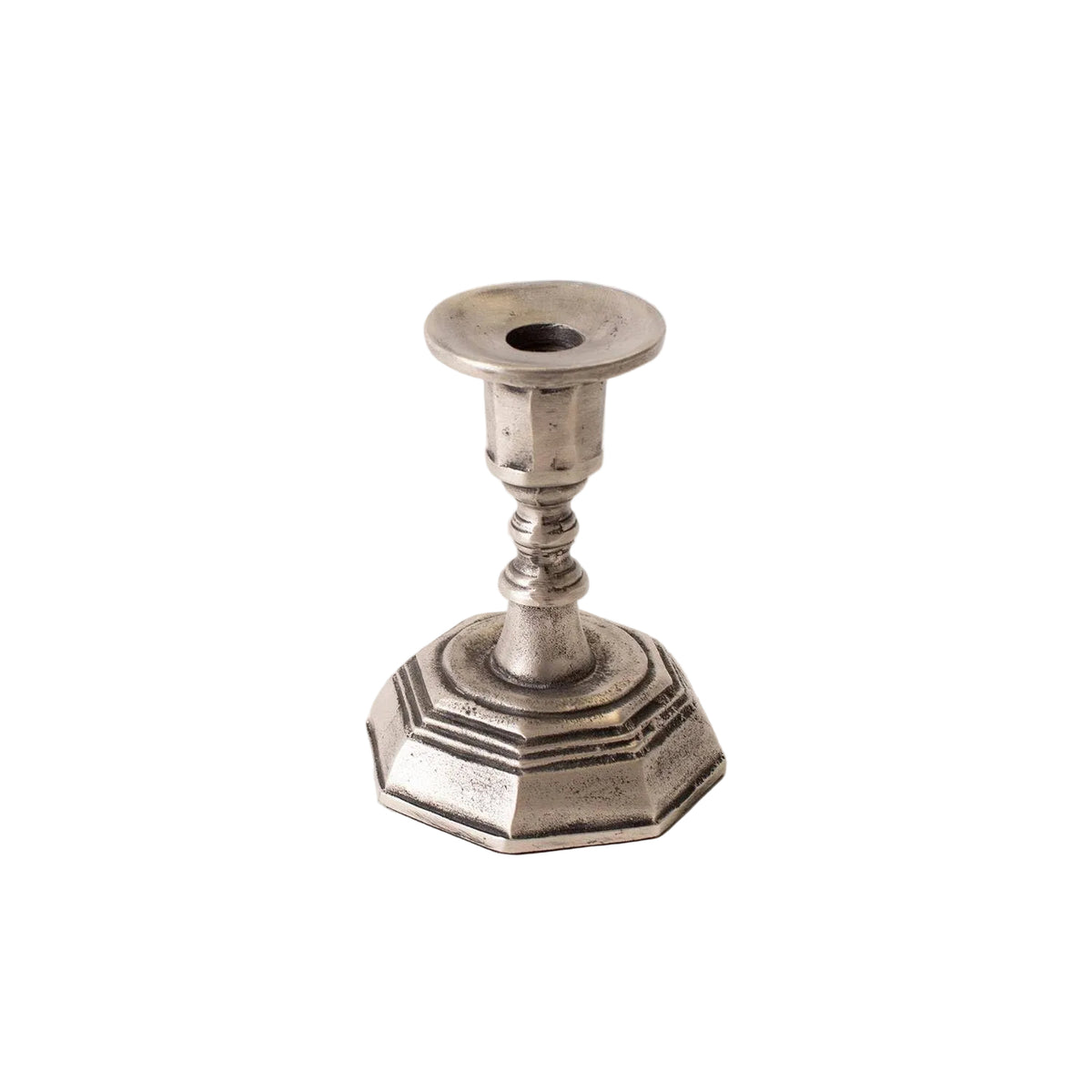 Audrey's Home & Gift SHOP Candle Holder, Antiqued Pewter Finish