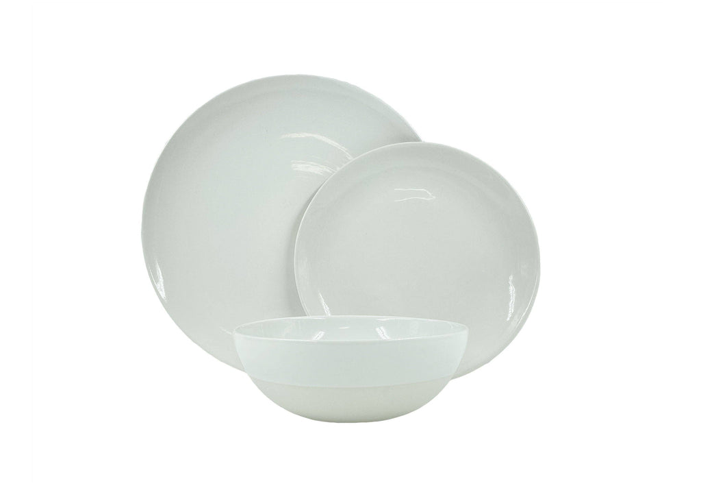 Canvas Home Canvas Home - Shell Bisque 3-piece place setting - White