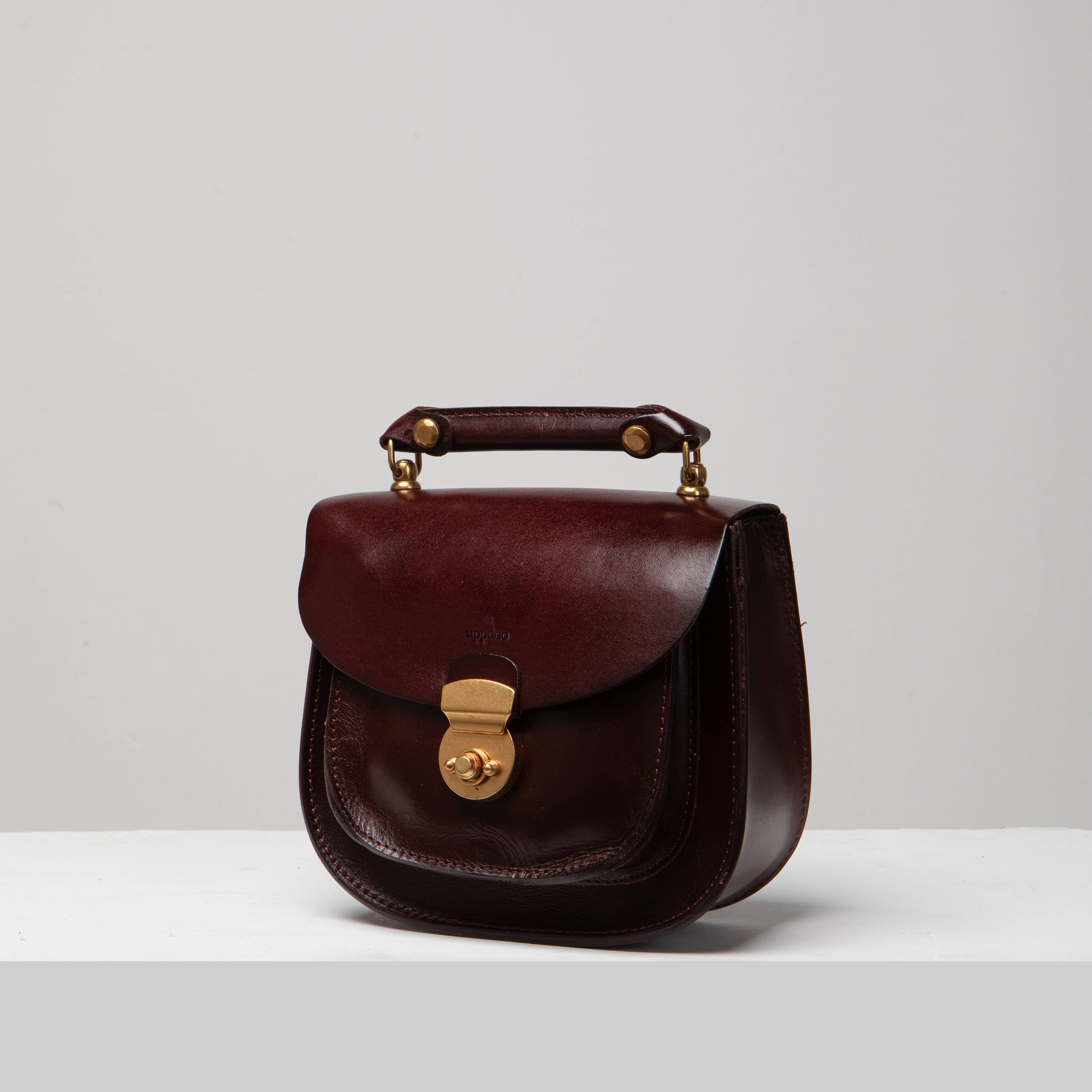 UPPDOO SHOP Chestnut Mini Saddle Bag