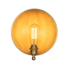 Mullan Lighting Lighting Chulainn Industrial Brass Dish Wall Sconce