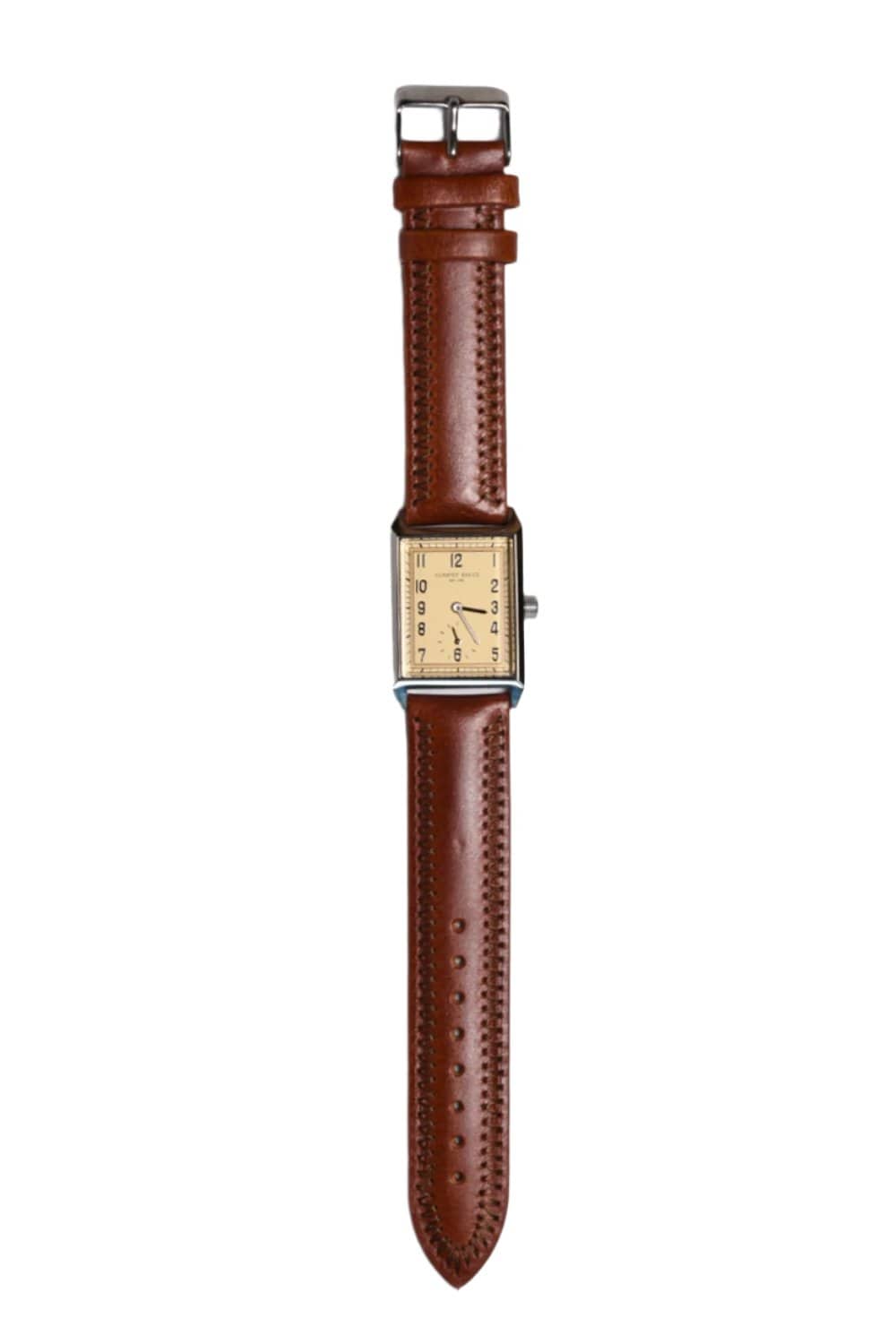 Curated Basics Accessory Brown Classic Rectangular Watch