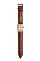Curated Basics Accessory Brown Classic Rectangular Watch