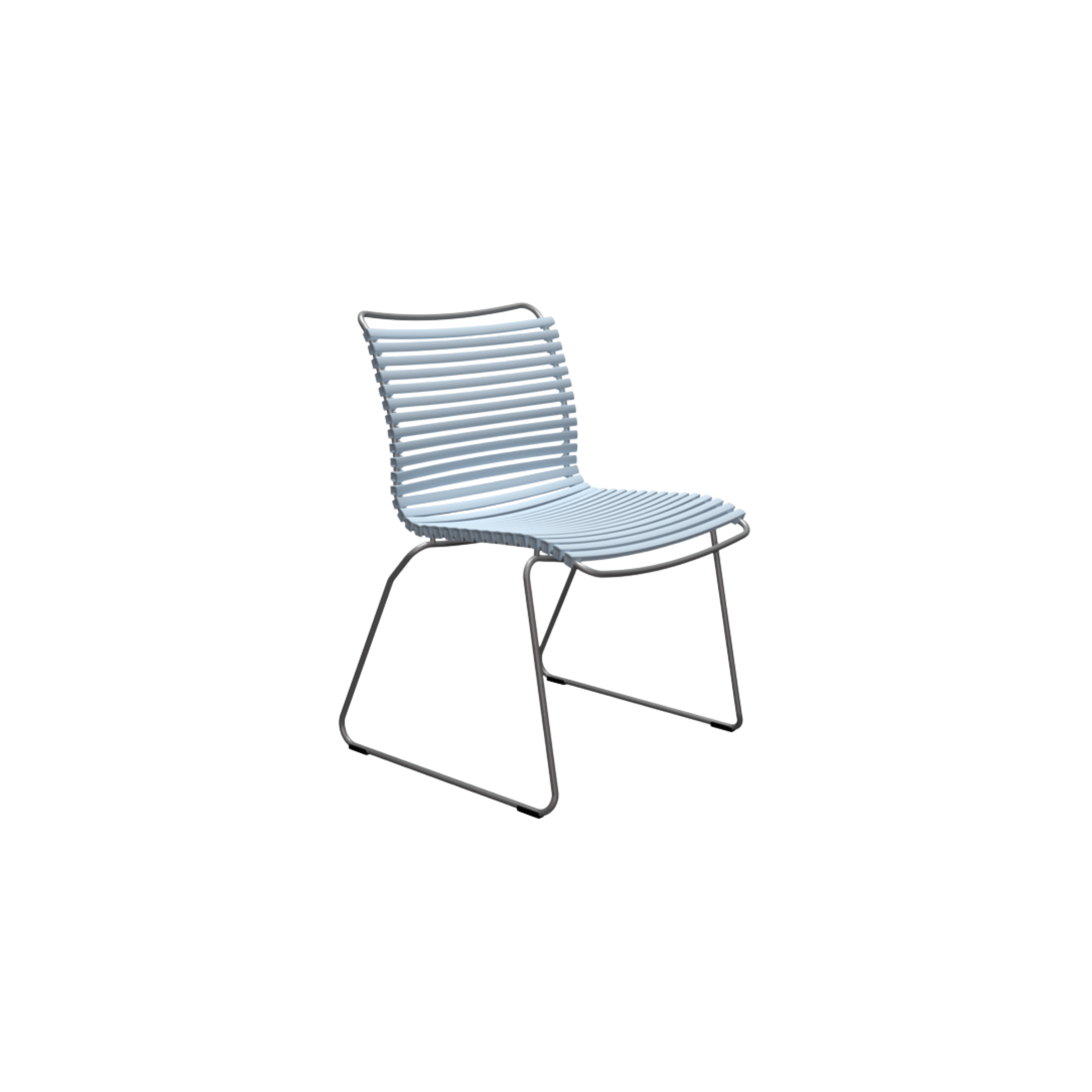 HOUE SHOP Light Blue Click Dining Chair Without Armrest