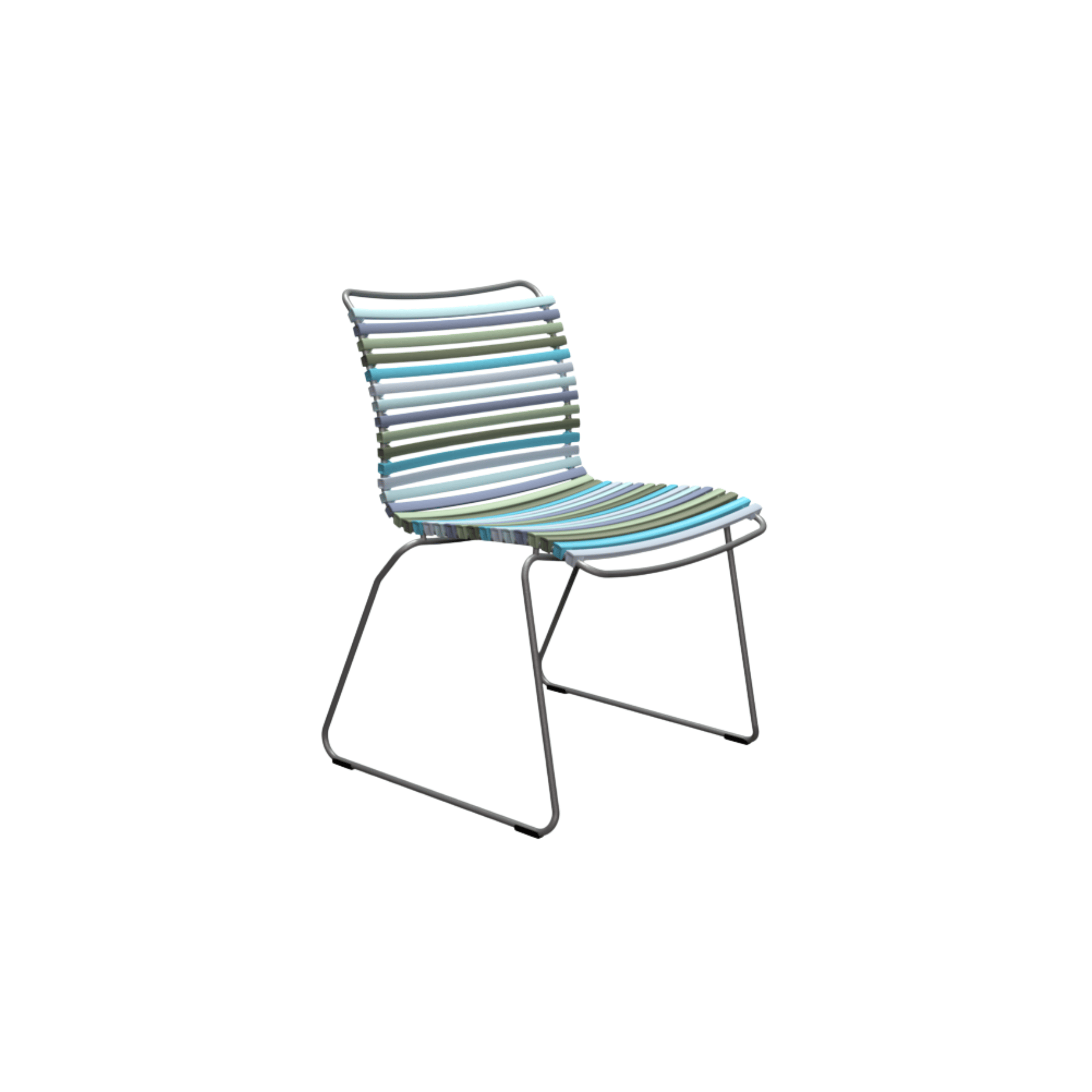 HOUE SHOP Multi Color 2 Click Dining Chair Without Armrest