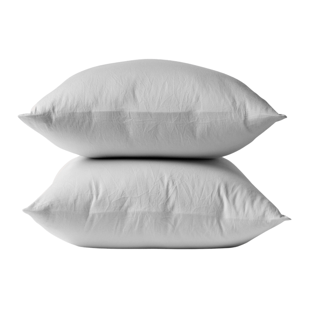 Coyuchi Bedding Queen / Pale Grey Cloud Soft Organic Sateen Pillowcases