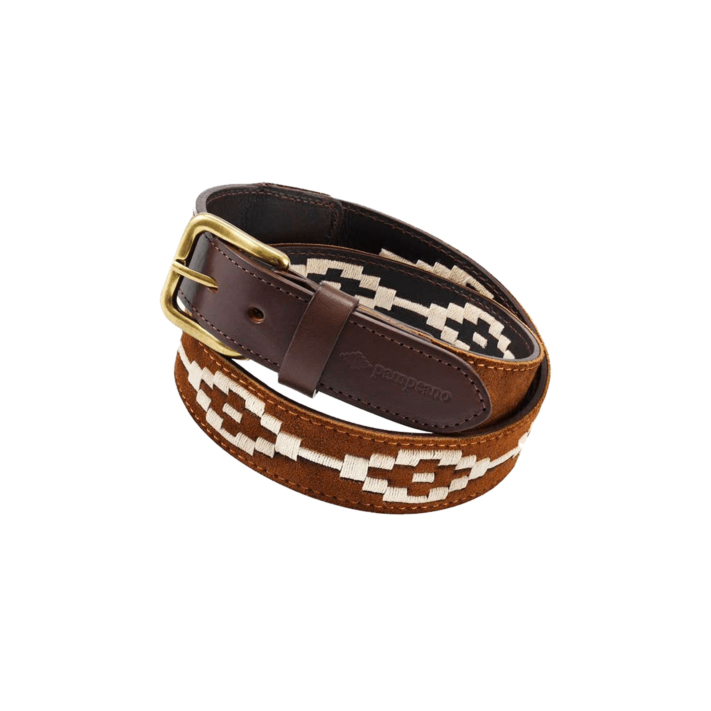 Confianza Polo Belt Tan Suede 110cm 40 M 16 F