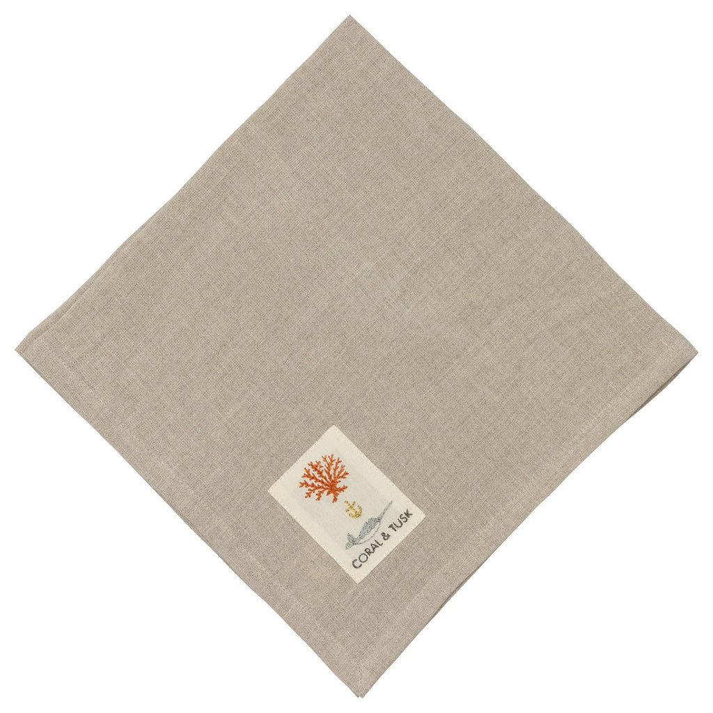 Coral & Tusk Coral & Tusk - Mushrooms and Ferns Bouquet Dinner Napkin