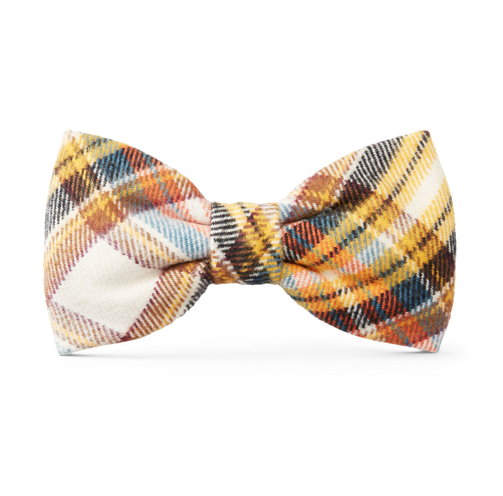 The Foggy Dog Large Cornucopia Flannel Fall Dog Bow Tie