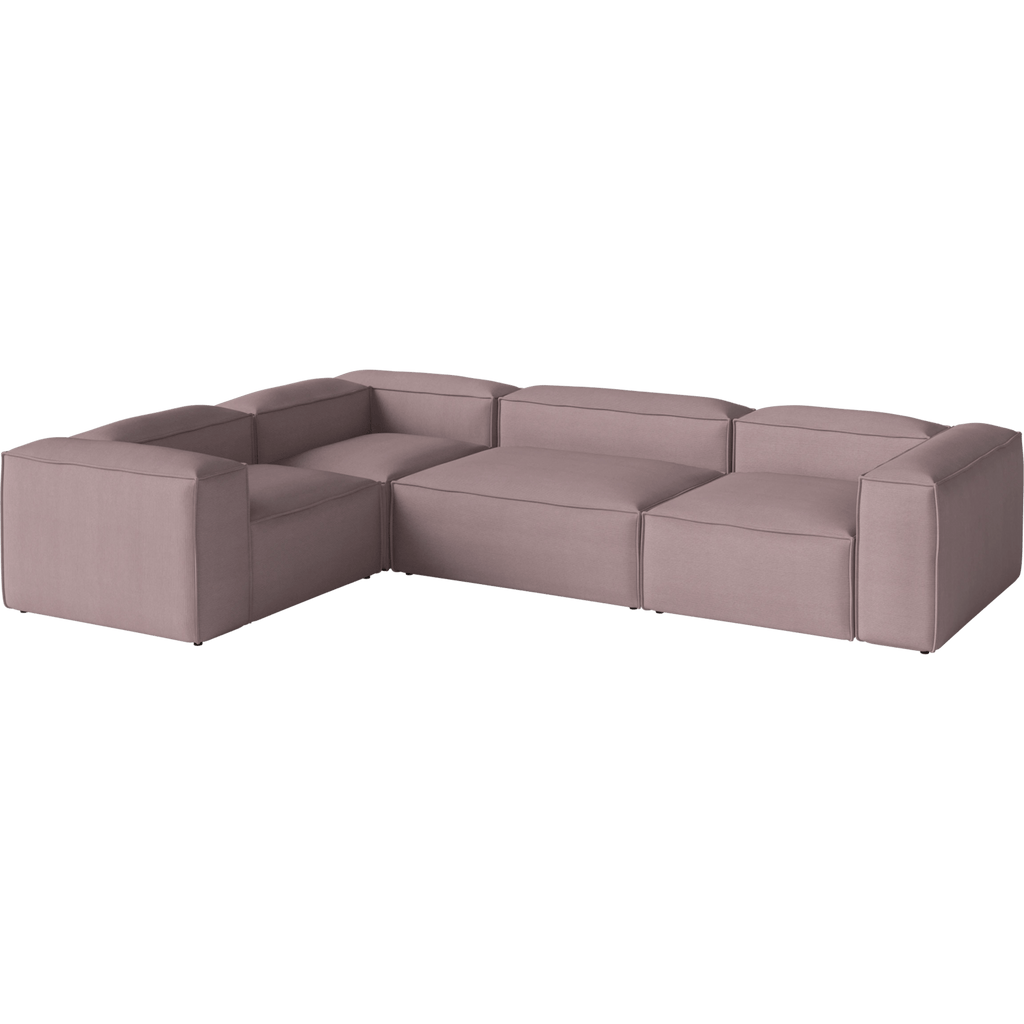 Bolia Furniture Linea - Velvet / Rosa Cosima Modular Sectional - 4 Modules, 100 Depth